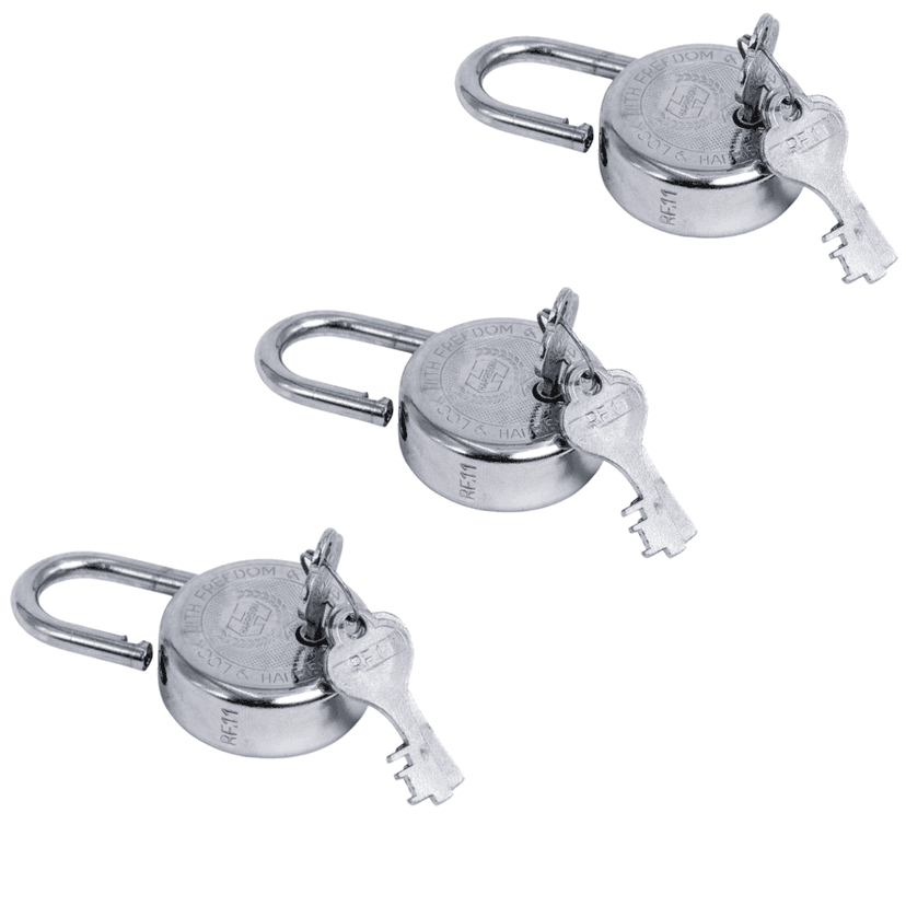 SHINI LIFESTYLE Keys Door Lock | Tala Chabhi | Key Pad Lock (dia- 65mm, 3pc)