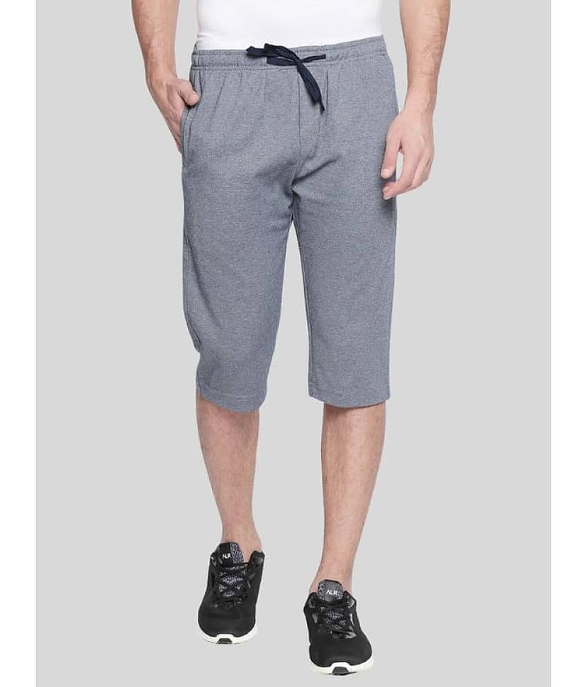 Avoq - Charcoal Cotton Blend Men's Three-Fourths ( Pack of 1 )