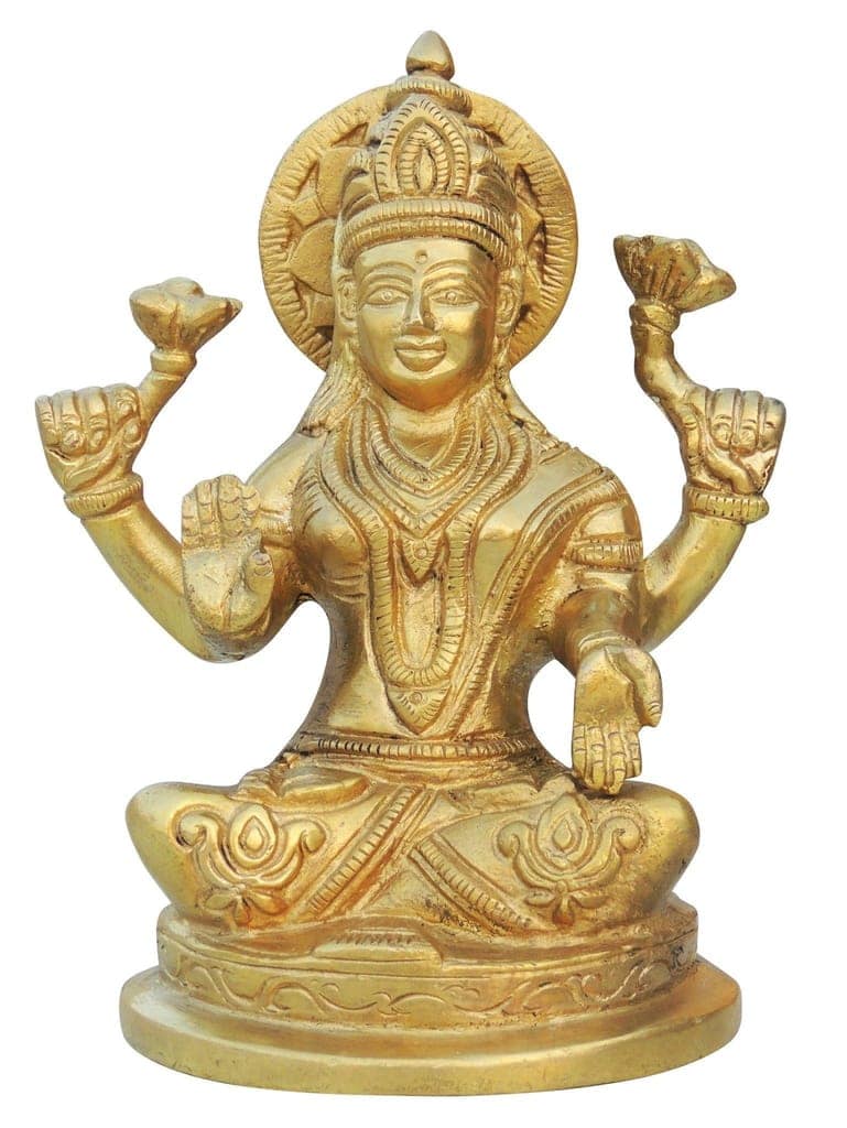 Brass Showpiece Laxmi Ji (BSMAS1000 L) view 2