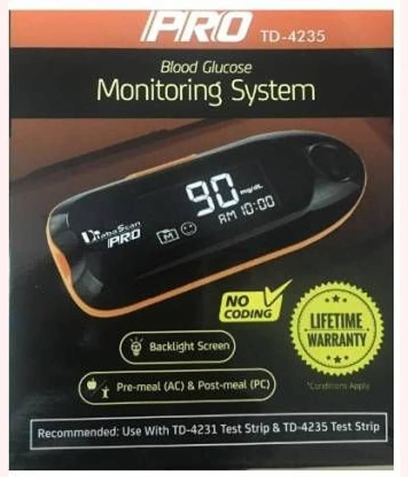 DiabaScan PRO Glucometer TD4235 with 25 Strips view 2