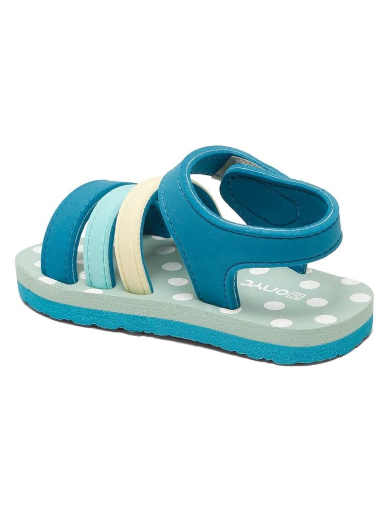 ONYC Premium Butterscotch Kids Sandals for Girls (Teal Blue) view 7