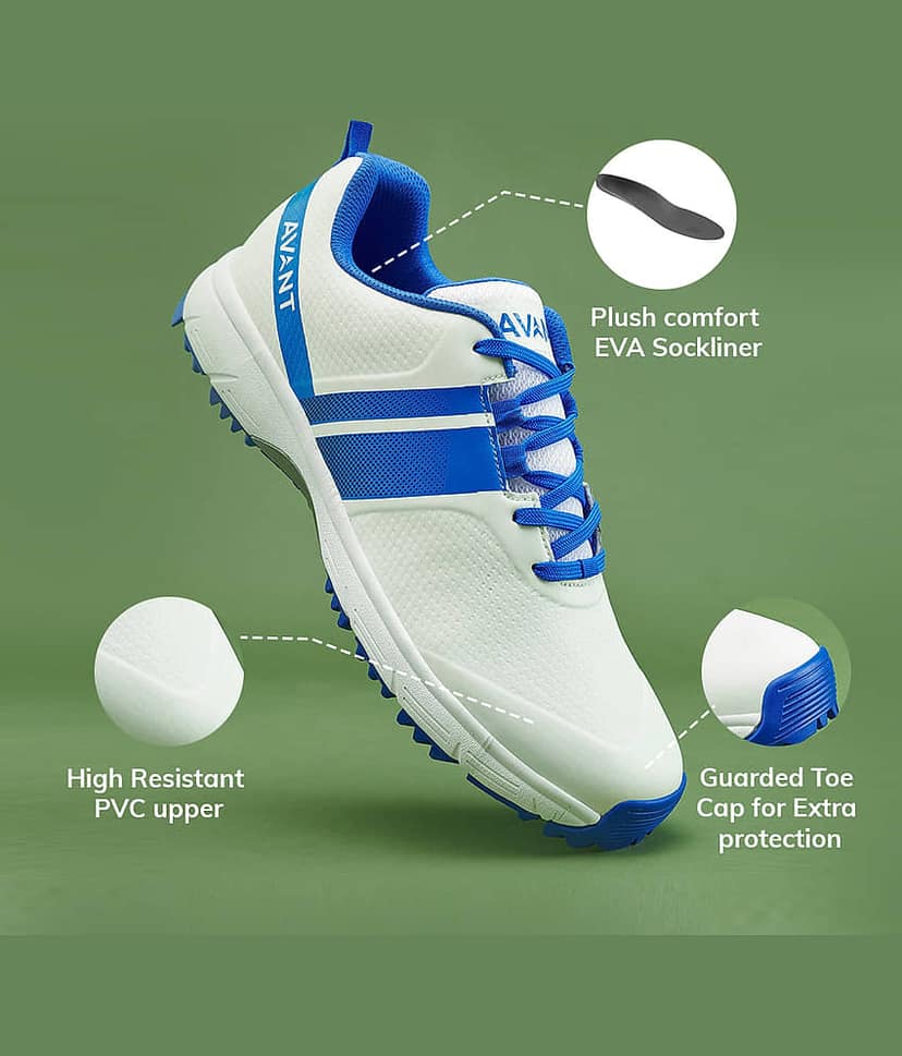 Avant PaceMax White Cricket Shoes view 2