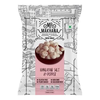 Mr Makhana Himalayan Salt and Pepper Roasted Makhana 21 g Healthy Snack