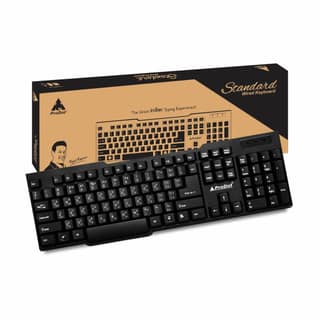 ProDot KB-Choice QWERTY �Made in India� Keyboard with 104 Low Profile Keys, Spill Resistant Design for Windows, Mac, PC, Laptop