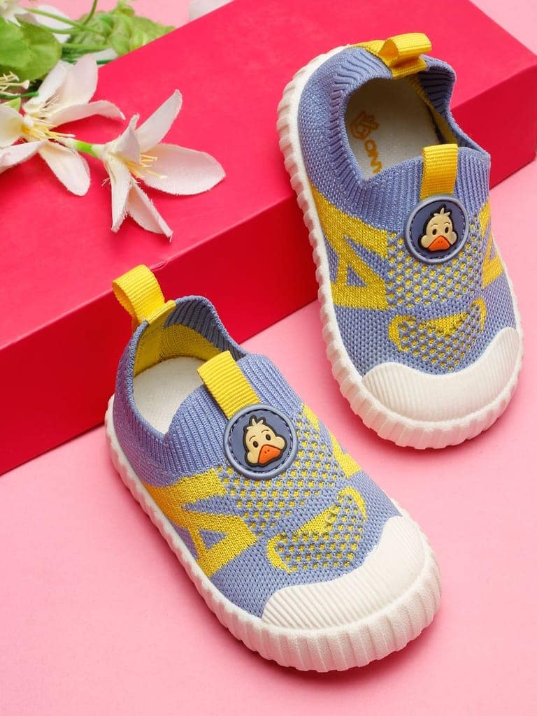 Ducky Toddlers' First Step Shoes - Sky Blue & Yellow (Unisex)