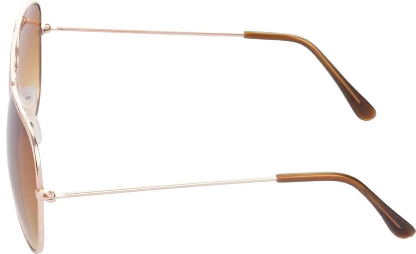 Hrinkar Unisex Rectangle Sunglasses Golden Frame, Golden & Brown Lens (Medium) - Pack of 2 view 5