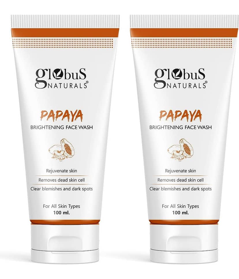 Globus Naturals Papaya Face Wash, 100gm (Pack of 2) view 2