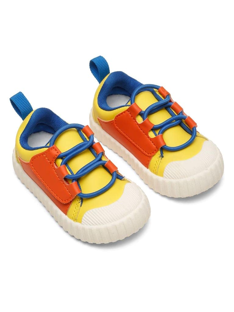 POCO Toddlers' Comfortable & LightWeight Lace-Free Sneakers - Yellow (Boys) view 4