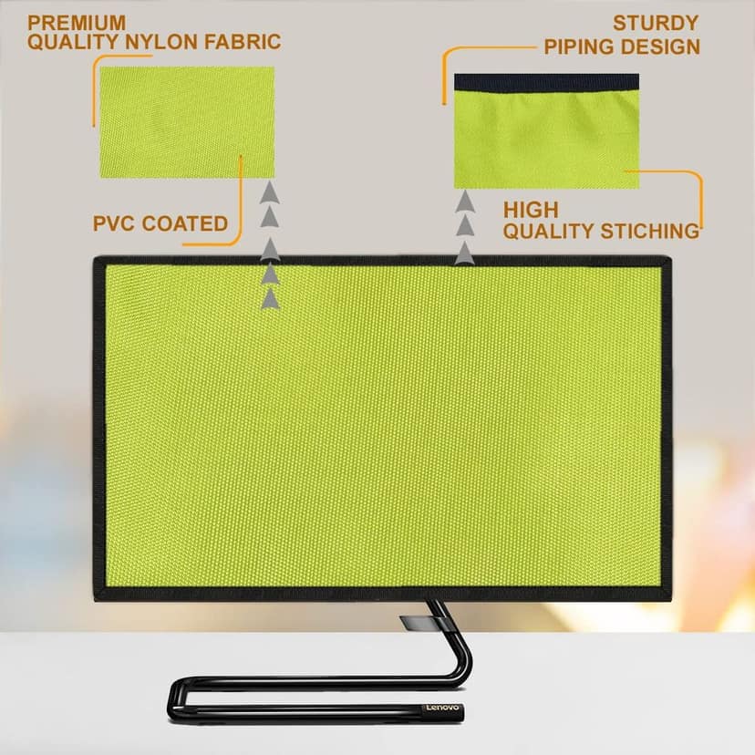 PalaP Super Premium Dust Proof Monitor Cover for HP All in ONE Desktop 21.5 inches (Green) view 4