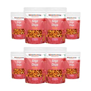 PROMUNCH Soya Chips - Peri Peri (Pack of 8; 30g Each)