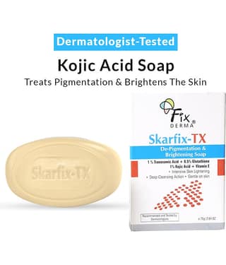 Fixderma Skarfix -TX 1% Tranexamic Acid & Kojic Acid De-Pigmentation & Brightening Soap (75 g)
