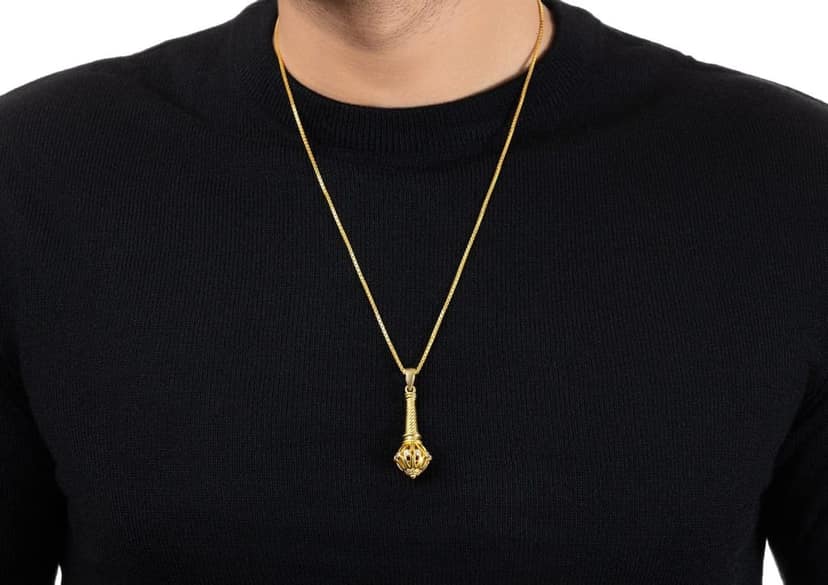 Lord Hanuman Gada Pendant view 3