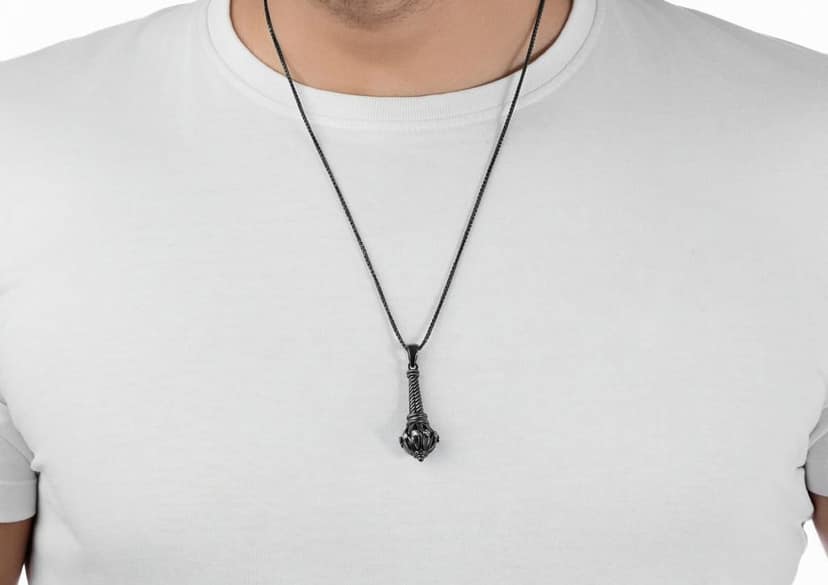 Lord Hanuman Gada Pendant view 4