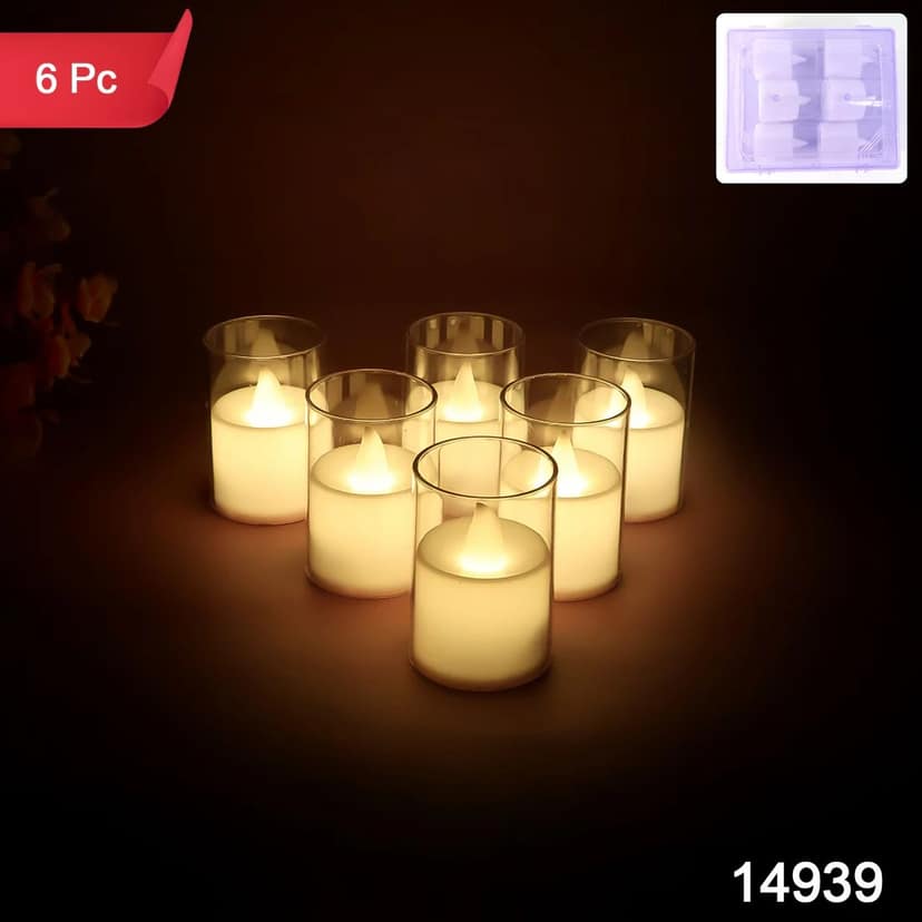 Flameless LED Votive Candles (Set) view 2