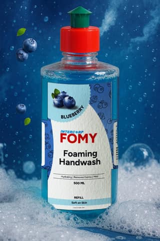 Intercorp Fomy Antibacterial Soft Refreshing Foaming Hand Wash Refill - 500ml (Blueberry)