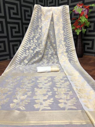 Jamdani Spun Cotton Saree