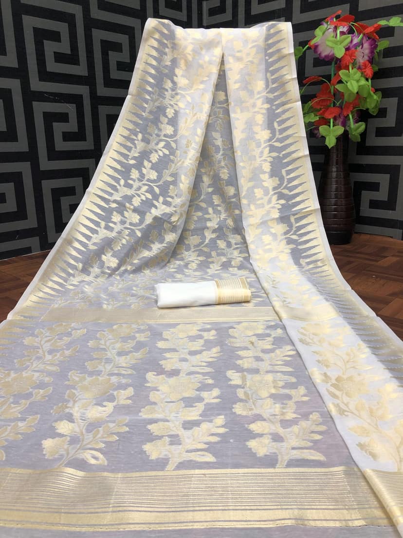 Jamdani Spun Cotton Saree