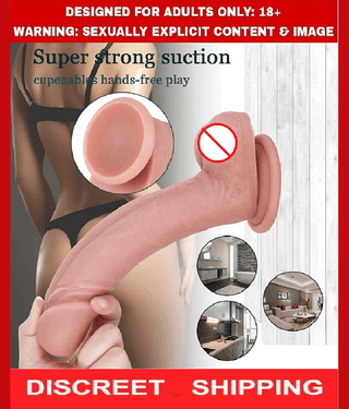 REALISTIC 12 INCH PREMIUM SILICON SKIN DILDO WITH PERFECT SUCTION CUP & BIG BALLS BY SR ENTERPRISE