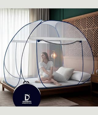 didhiti - White Polycotton Foldable Mosquito Net ( Pack of 1 )