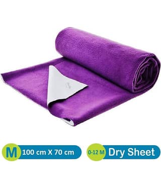 Quick Dry Purple Bed Protector Rubber Sheet Waterproof Sheet