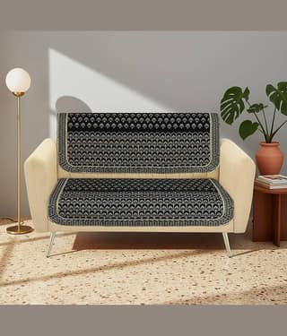 FURNISHING HUT 2 Seater Chenille Sofa Cover ( Pack of 1 )