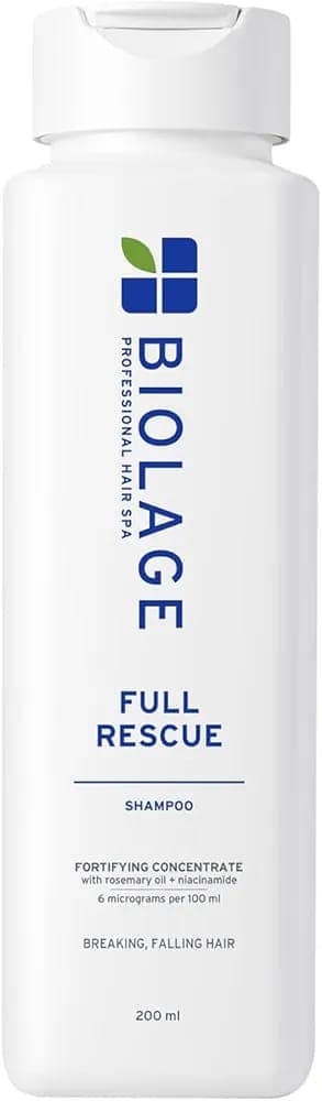 Biolage Full Rescue Anti-Breakage Shampoo, 74% less breakage & Reduces Hairfall, With Rosemary Oil & Niacinamide, Vegan & Cruelty-Free, for all hair types, 200ml