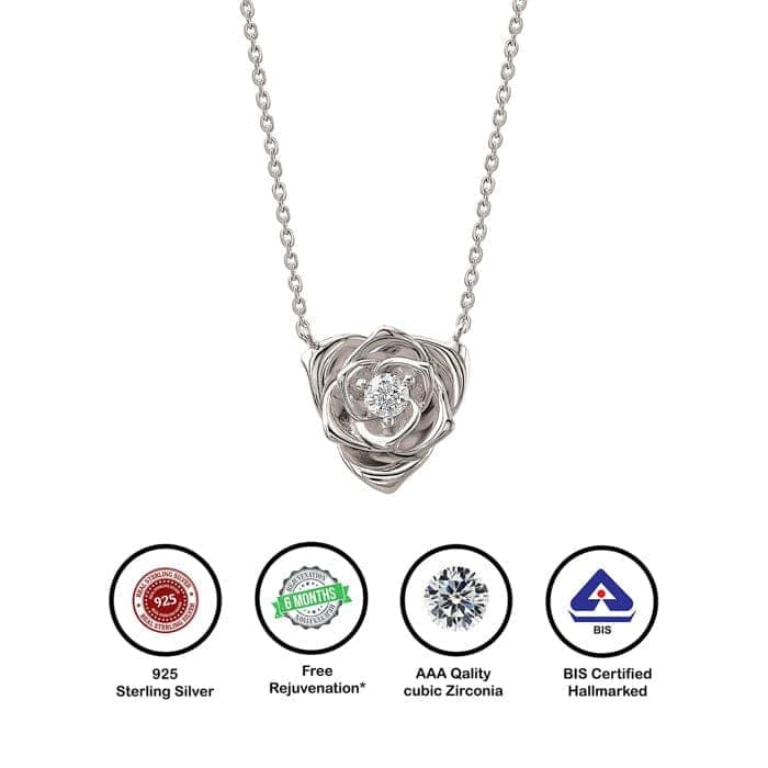 Silver Rosetta Necklace view 7