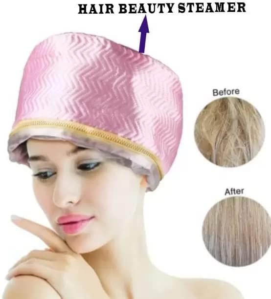 Elecsera Hair Care Thermal Head Spa Cap Treatment with Beauty Steamer Hair Steamer view 3