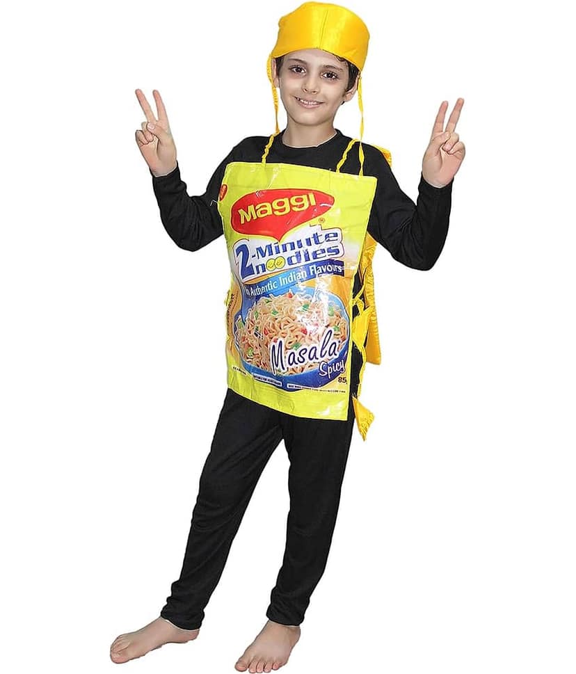 Kaku Fancy Dresses Junk Food,Object Costume -Multicolour, 3-8 Years, For Boys & Girls