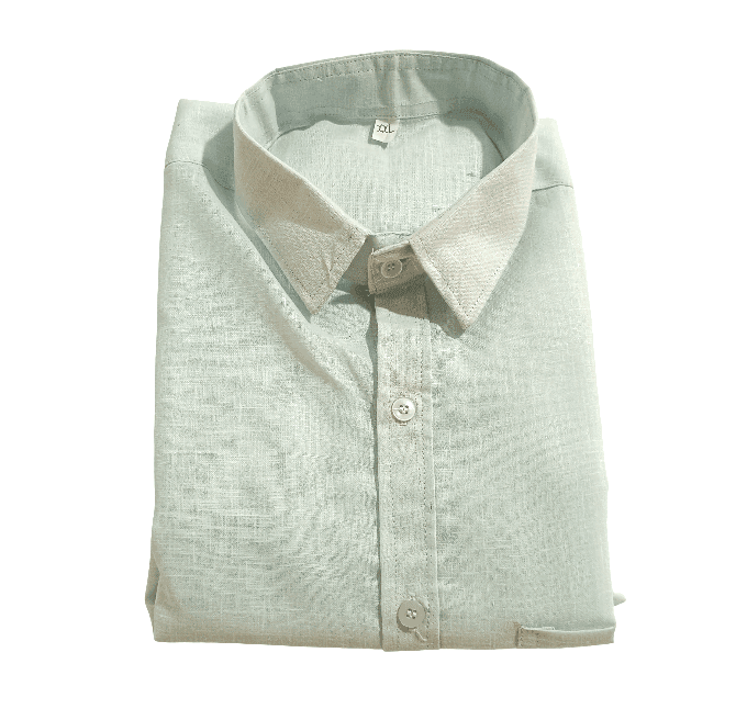 Men's Light Green Shade Cotton Casual Shirt