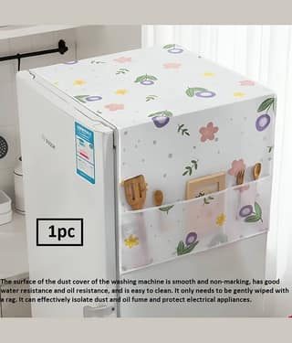 purple dust PVC Floral Fridge Covers ( 10 10 ) Pack of 1 - Assorted