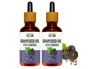 Organix Mantra Grapeseed Oil, Cold Pressed Organic Oil (Pack Of 2) - 60 Millilitre
