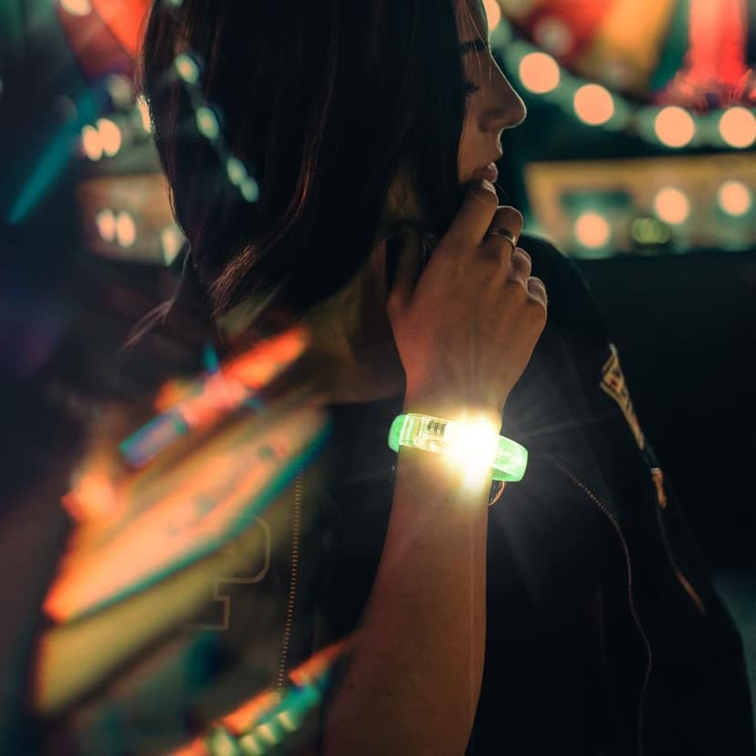 LED Wrist Band Yellow Color-1PC view 3