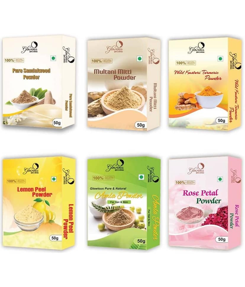 glowious - Skin Toning Face Pack for Normal Skin ( Pack of 6 )