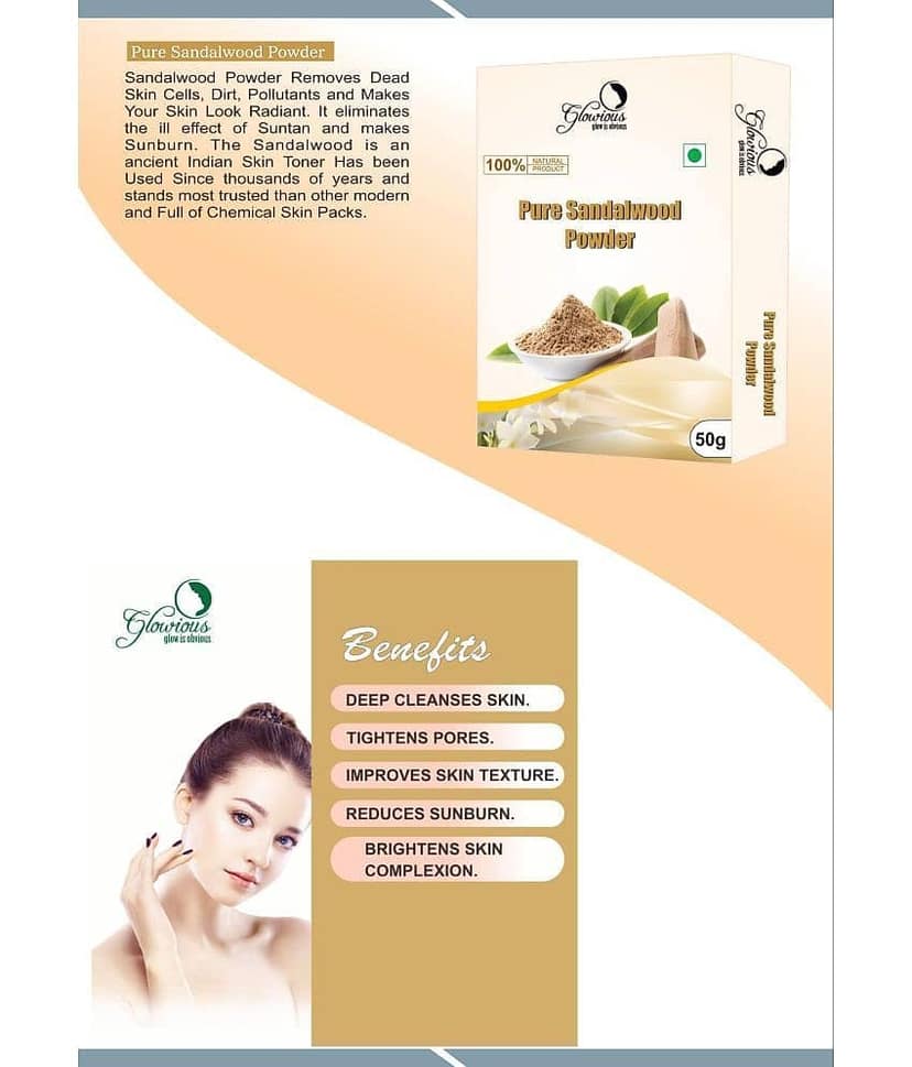 glowious - Skin Toning Face Pack for Normal Skin ( Pack of 6 ) view 2
