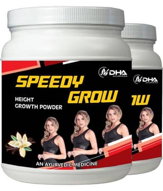 Dha Ayurveda Speedy Grow Herbal Body Grow Vanilla Powder 200 Gm Pack of 2