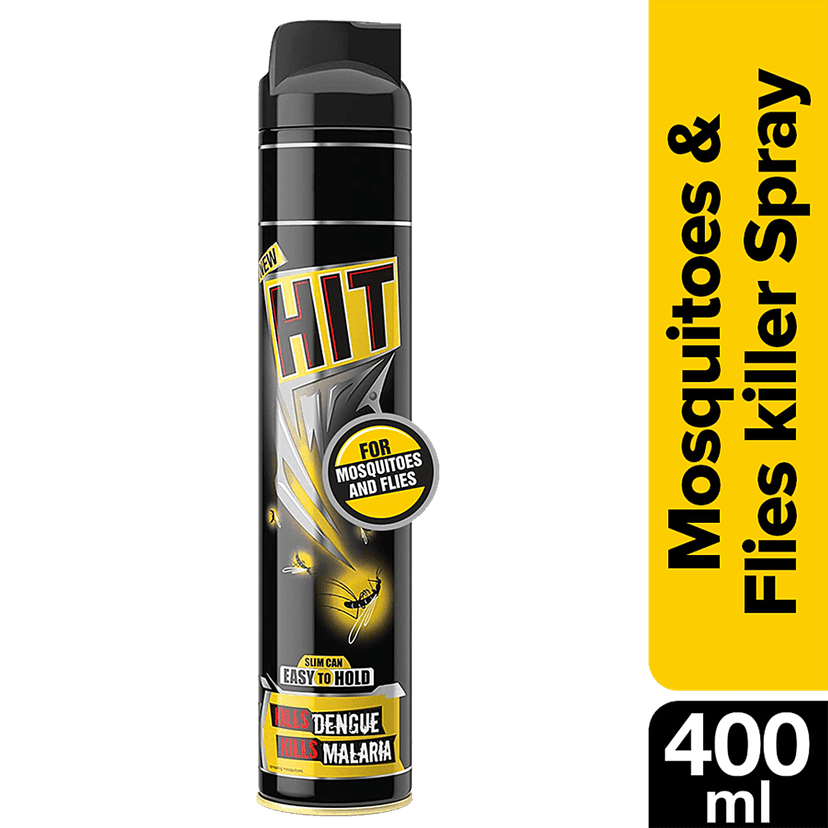 Hit Mosquito & Fly Killer Spray, 400 Ml