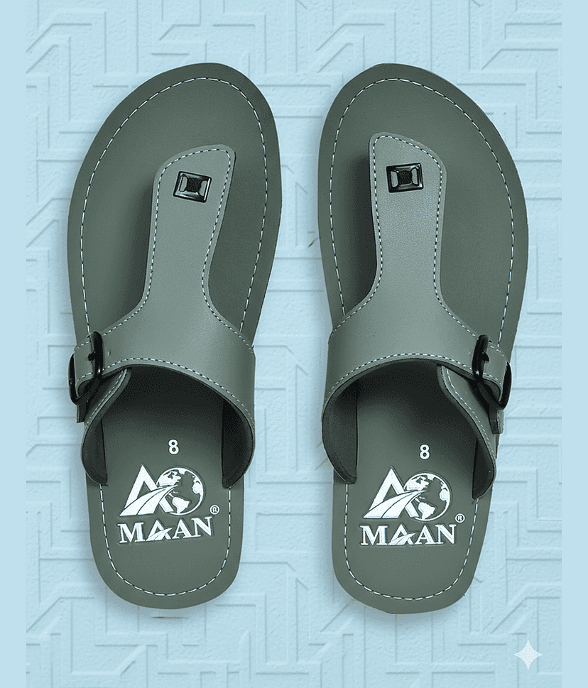 MAAN Grey Men's Thong Flip Flop