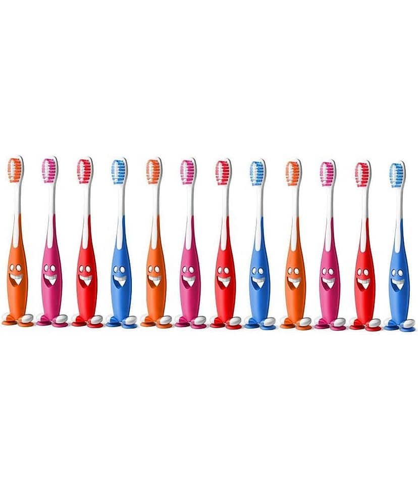 aquawhite aquawhite Junior Smiley Toothbrush Toothbrush Pack of 12 view 2