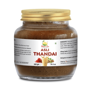Dawn Lee Asli Thandai 300 gm | Summer Special Drink | Made with Unrefined Sugar | No White Sugar | No Sugar Syrup | No Chemicals | Pure Natural Spices and Dry Fruits Mix Drink