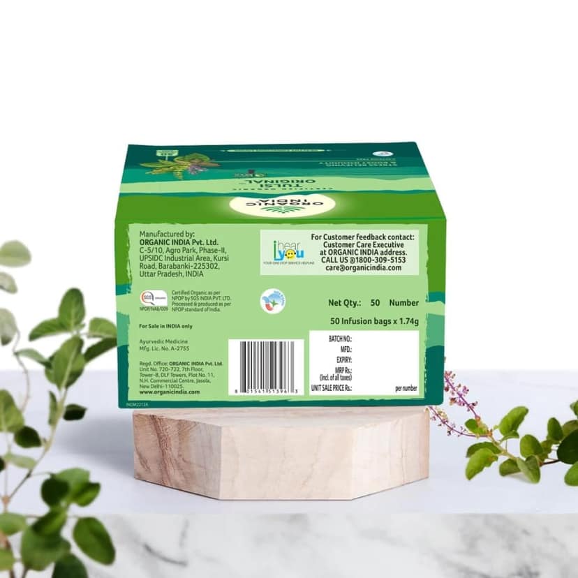 ORGANIC INDIA Original Tulsi 50 Teabags view 3