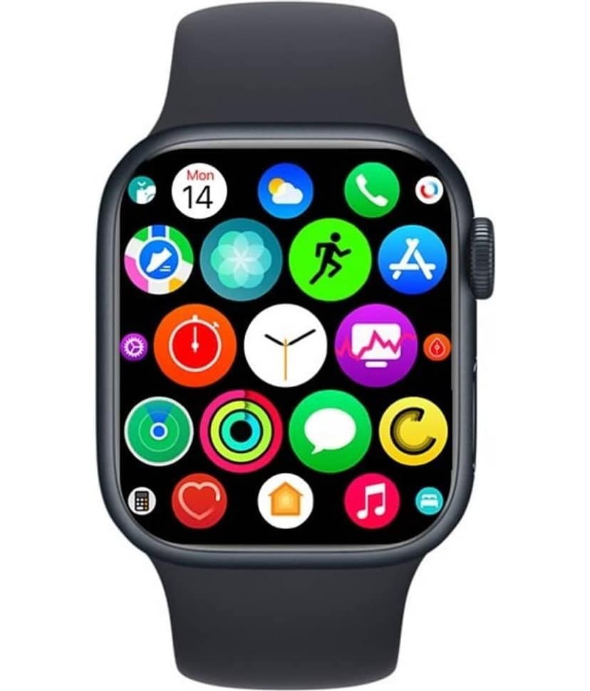 COREGENIX Watch 900 with Large display & Touch , Black Smart Watch