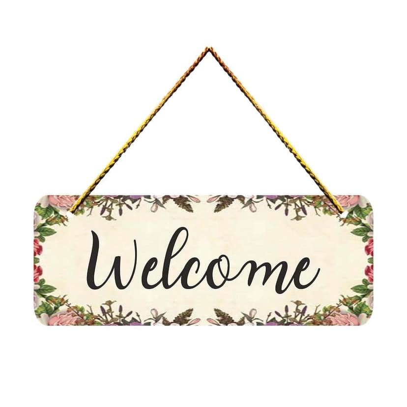 Wall Hangings for Home Decoration Items for Living Room Decor Welcome Home Wall Hanging for Home Office Decoration Handmade Craft Decorative Wall Art (WH1701)