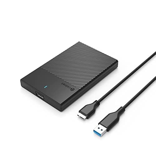Cablet 2.5 Inch SATA USB 3.0 HDD/SSD Portable External Enclosure for 7mm and 9.5mm, Tool-Free Design, Supports UASP Max 6TB view 2