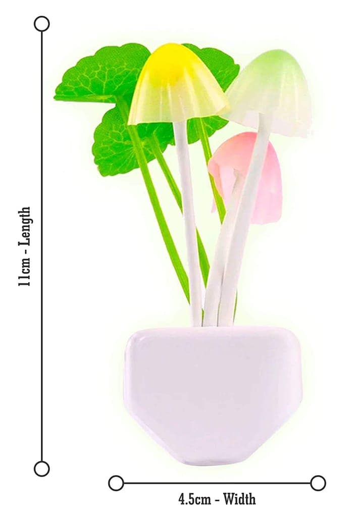 Elecsera Colour Changing LED Automatic Sensor Night Lamp, Multicolour, Mushroom view 7