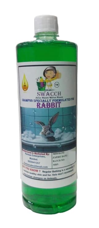 Swacch Shampoo Specially Formulated for Rabbit (1 Litre) Neem Alovera