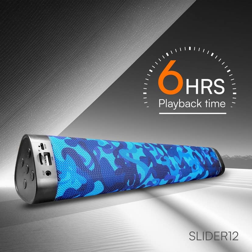 HAPIPOLA SLIDER12 BLUETOOTH SPEAKER Immersive Audio | Good Bass | Light Weight 6 hours Playback | Playback Controls True Wireless Stereo | AUX, USB, TF Card 5.0 Bluetooth | Upto 10m Range view 5