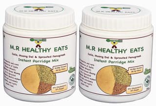 M.R Healthy Eats- Organic Dalia, Moong & Sprouted Fenugreek Mix In Food Grade Containers (Pack of 2) 400g Each