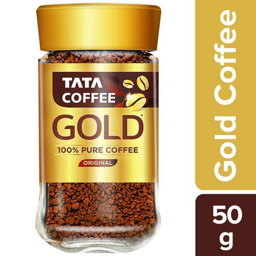 Tata Coffee Gold 100% Pure Coffee - Original, 50 g Jar
