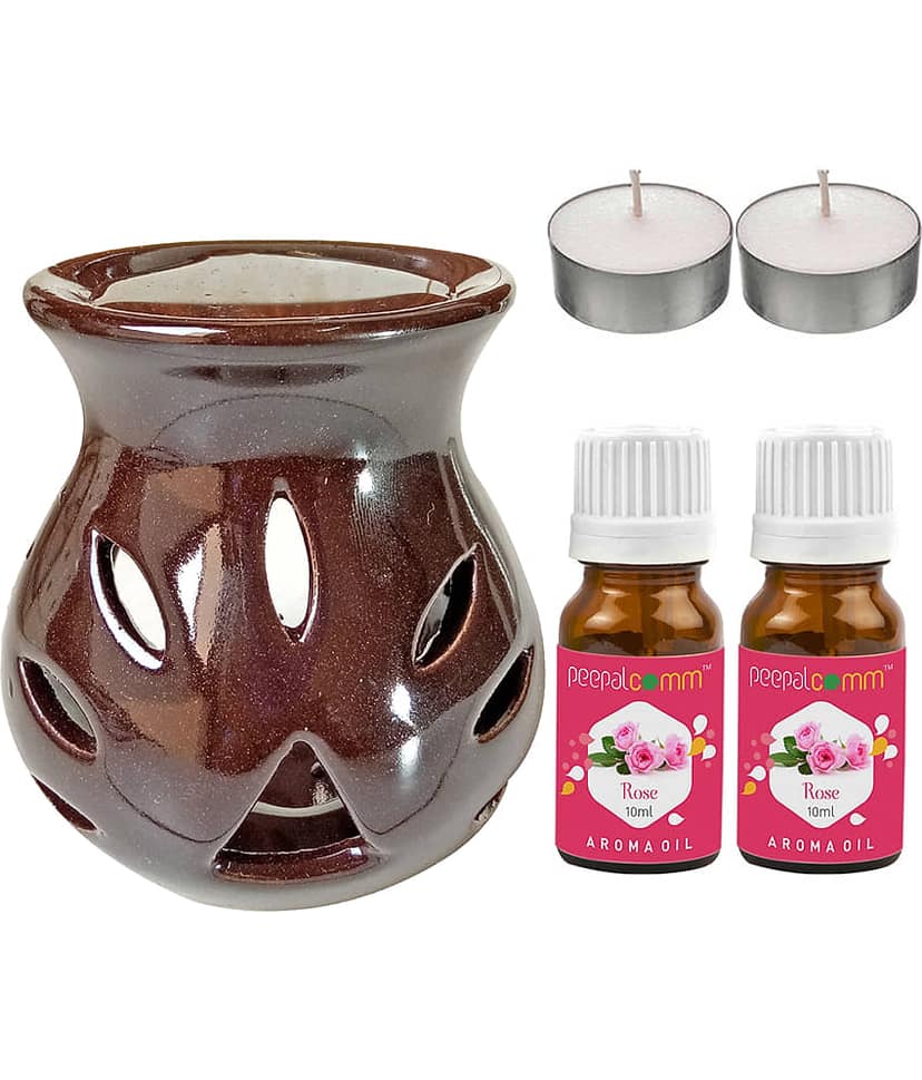 Peepalcomm Ceramic Aroma Oils & Diffusers Set - Pack of 5